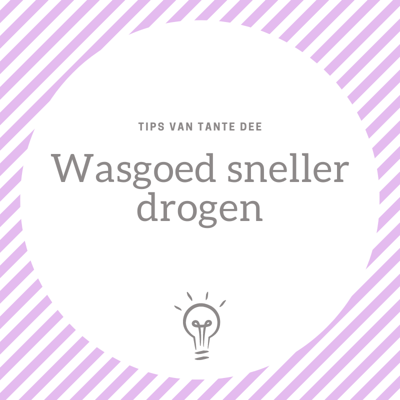 Wasgoed sneller drogen