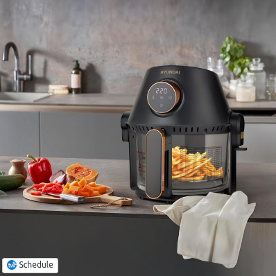 Action 3-in-1 topper: een airfryer, grill en hotpot