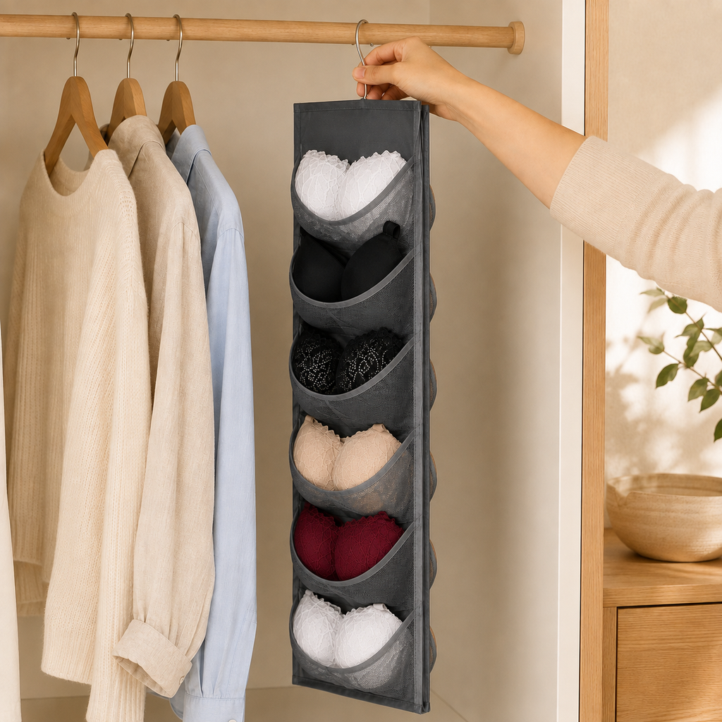 Dubbelzijdige bh-organizer – ruimte voor 12 bh’s