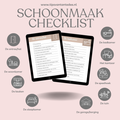 Schoonmaakchecklist voor 9 ruimtes